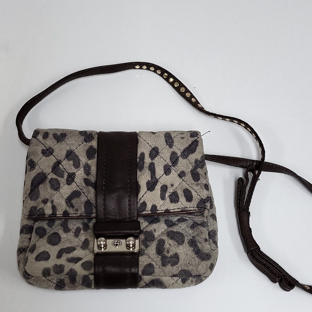 Used 3.1 Phillip Lim bag in cat print and brown leather